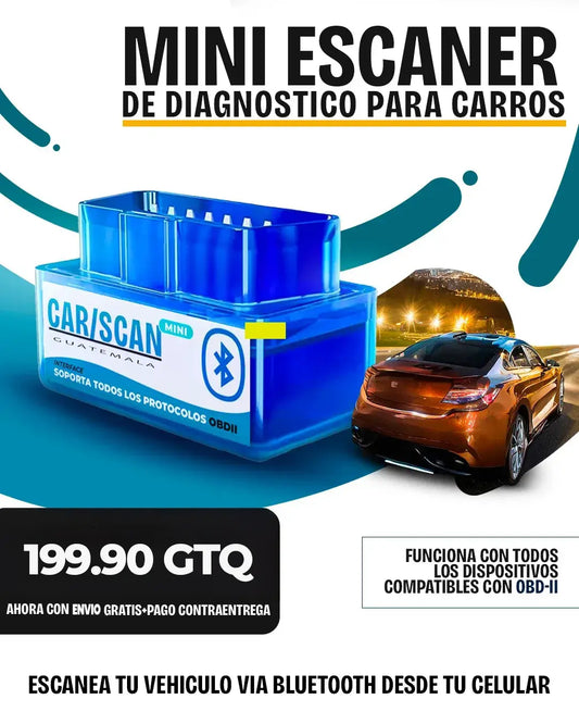 MINI ESCANER DE DIAGNOSTICO PARA AUTOS